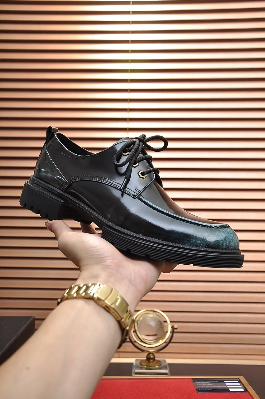 Men's shoes💰720💶【Dior】High-end goods Niuli Original order quality Dior —🆘.Dior original order purchasing, high-end leather shoes, fabric: imported from Italy open-edge beaded cowhide➕water-dyed cowhide/cowhide lining➕specially provided original outsole, fine workmanship, real-life shooting🎬size: 38-45 (45 customized)